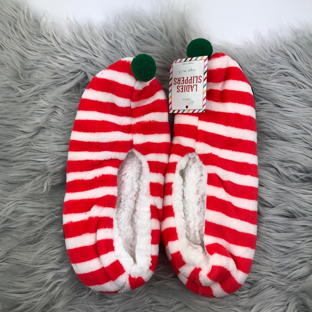 Elf target sock sherpa slippers medium large